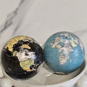 Set of Two Decorative Globes